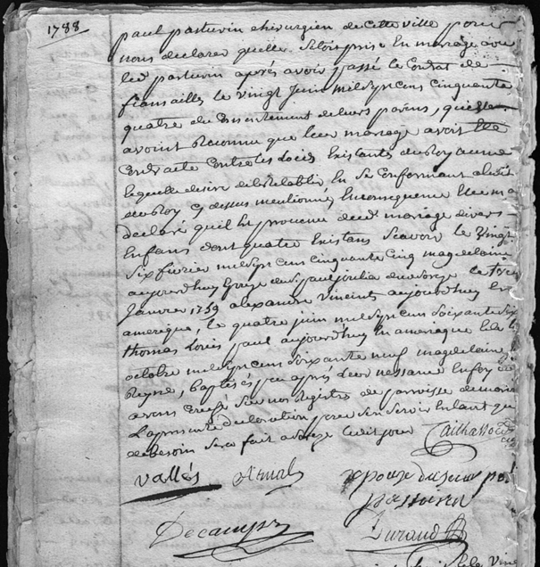 Acte de déclaration d’Isabeau Guy